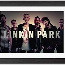 inspire TA Linkin Park Photo Frame Chester Bennington Team Rock Music Band Painting Wall Frames, Laminated Photo Frame With Black Frames (12 X 9 INCH)-image-16