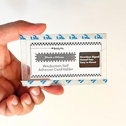 Daily Fix Self Adhesive Card Holder, 50mm x 100mm, Seamless Signal, Easy to Mount-18