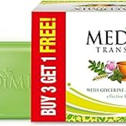 Medimix Transparent Ayurvedic Traditionally Made Bathing Bar Soap 125g (3 + 1 Combo Pack) | Infused with Glycerine and Lakshadi Oil | Effective for Dry Skin-image-44