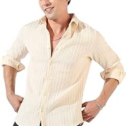 campus sutra Men's Button Up Spread Collar Shirt for Casual Wear | Regular Fit | Cotton Shirt Crafted with Sleeve, Comfort Fit & High-Performance for Everyday Wear-picture-14