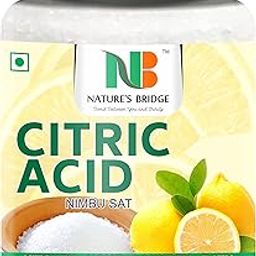 Nature's Bridge Natural Citric Acid 250 Gm (Nimbu Sat/Tatri/Nimbu Phool/Lemon Salt) | Natural Food Preservative, Flavor Enhancer | Household Cleaner Citric Acid Crystals-image-70