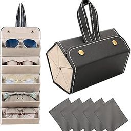 Sunglasses Case Portable Sunglasses Organizer Travel Eyeglasses Holder Storage for Women Men-image-83
