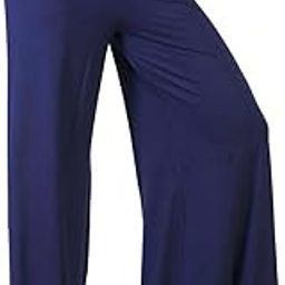 Sports High-Waisted Palazzo Loose Fit Wide Leg Palazzo Lounge Pant for Women-image-94