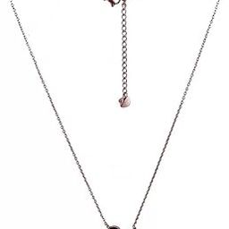 Rose Gold Plated American Diamond Black Duck Necklace Golden Chain for Women and Girls-17