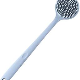 NENA MART Brush Bathing Brush Practical Back Cleansing Scrubber Silicone Bath Brush Multi-Function Body Long Handle Double-Sided Shower Brush Back Massage Exfoliation Wisp Body Scrub Brush-image-32