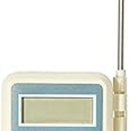 Dr. Care Plastic Digital Multi-Stem Thremometer With External Sensing Probe Meter Stand Type Meter Lcd Display Fast & Accurate Response St-9283B Green House Agriculture Thermmeter (White, Pack of 1)-10