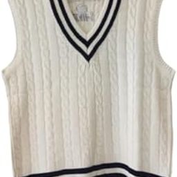 Men's V Neck Sweater Vest Cotton Sleeveless Knitted Pullover Sweaters Knitted Vest with Ribbing Edge-picture-22