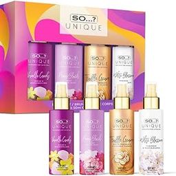 SO..? Unique Women's Mini Body Mist 200ml | Gift Set 4 X 50Ml | Mix & Match Your So Unique Scents-image-3