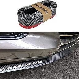 Detachi SR-2022 Front Bumper Protector Lip | Car Samurai Bumper Protector | Black Car Body Kit Bumper Lip Side Skirt Rubber Compatible with All Cars Set of 1 (2.5 Meter)-1