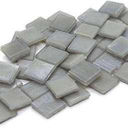 Coral Timberwolf Gray HK044 Glass Mosaic 15x15mm tiles 100 gm pack-image-99