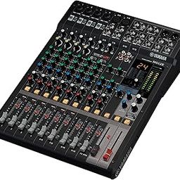 YAMAHA MG12X CV Analog Mixing Console,12-Channel Stereo Mixer, Xlr Connection, With D-Pre Preamps, 24 Effect Programs, And 1-Knob Compressors, Black-1