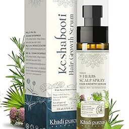 Khadi Pureus Herbals 9 Herbs Scalp Spray Hair Growth Serum with Redensyl, Rosemary, Biotin, Saw Palmetto & Procapil for Boost Hair Growth, Controls Hairfall, Repairs Damage Hair, Frizz Free Hair | Hair Serum for Soft Shiny & Silky Hair | Women & Men (110ml)-image-80