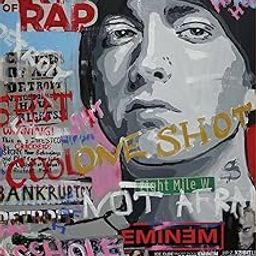 IMPOSTER Eminem Music Poster - The Rap God Exclusive Artwork Collection | 300GSM Paper, No Frame, No Sticker, 12x18 inches, Design 8 ,multicolor-image-6