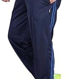 Men's Chelse Lower Pants, Navy Blue with Side Stripes, Elastic Waist with Pockets-picture-14