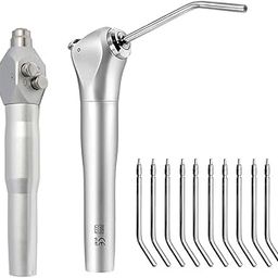 XUX Syringe Triple Air Water Syringe10 Nozzles Tips Tubes 3 Way Straight Syringe Tube for Chair Cleaning Tool-image-10