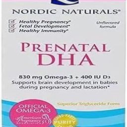 Nordic Naturals Prenatal DHA Supplement 830Mg Omega 3 Fish Oil+400 Iu VitaminD3 For Babies During Pregnancy & Lactation Vitamins For Pregnancy | Unflavoured 180 Fishoil Softgel-25