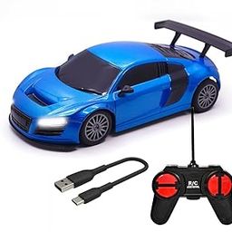 Wembley Rechargeable Remote Control Car for Kids | High Speed Mini Rc Car 1:24 Scale Racing Remote Car - Bis Approved - Blue-17