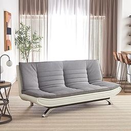 Torque Siesta 3 Seater Sofa Cum Bed for Living Room White Grey | Foldable Sofa Cuma Bed 3 Seater 4x6 Feet | Sofa Cums Bed for Home Office 3 Year Warranty-image-39