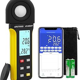 AOPUTTRIVER Light Meter, Lux Meter Measure Lights 0.1~400,000 Lux Foot Candles with 270º Rotating Sensor, APP One-Click Operation, Light Meter for Plants Photography LED Indoor Outdoor Light Tester-image-53