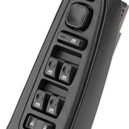 15883323 Front Driver Side Door Lock and Power Window Switch & Panel Assembly Fit for 2003-2008 Chevy Avalanche Silverado Suburban Tahoe Cadillac Escalade GMC Yukon Sierra Yukon XL, 901-075# DWS-220-13