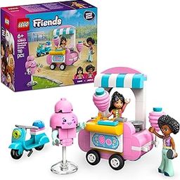 LEGO Friends Cotton Candy Stand and Scooter Toy Pretend-Play Set 42643 Building Blocks Toys for 6+ Gift for Boys and Girls-24