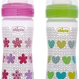 Chicco Well-Being Baby Feeding Bottle, 250ml, 2+ Months (Pack of 2) | Advanced Anti-Colic Nipple | Soft Silicon Teat | Wide Neck, Anti-Drip Bottle |BPA Free-image-13