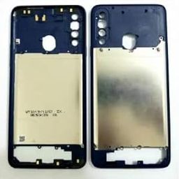 REOTEL Original Middle Ring Body with Button for Samsung Galaxy A20s - Blue-21