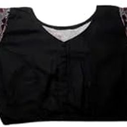 Women Embroiderd Handloom Ikat Cotton Blouse for Women, Deep Neck, Half Sleeves-54