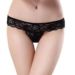 Women's Mid-Rise Net Self Design Panties Bikini Briefs Set.-picture-11