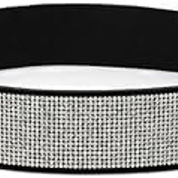 Women's Rhinestone Elastic belt with diamonds, fashionable and versatile dress, crystal girdle Belt(Black)-image-13