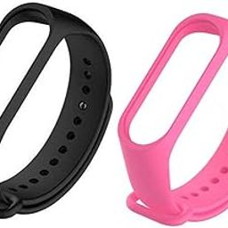 Inefable® Mi Band 3 & 4 Strap Band Wristband Strap Compatible with Mi Band M3 & M4 Original Device Not Included |-0