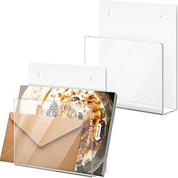NiOffice 2-Pack Magnetic Acrylic File Holders with Clear View Panel for Notes, Recipes, Documents & More, Easy to Install & Space-Efficient for Refrigerators, Filing Cabinets & Metal Surfaces (Small)-image-5