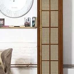 The Attic Oregon Bookshelf Small with Cane|Multipurpose for Living Room Bed Room Study Kitchen|Solid Mango Wood|Honey Matte Finish-image-62