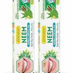 LooLoo Herbal Dental Gel Neem |Organic Gel |Herbal Neem Healthy Teeth Toothpaste |Soothes Inflammation Of Gums & Relieves Toothache-Pack Of 2 (100G Each)-image-50