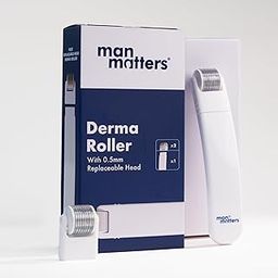 Man Matters 2-In-1 Derma Roller For Hair & Beard | 540 Micro 0.5mm Titanium Alloy Needles | Replaceable Head | Stimulates Hair Follicles | Provides Hair & Beard Growth | Safe & Easy To Use-16