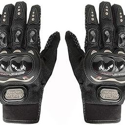 Probiker Full Racing Biking Driving Motorcycle Gloves (Black, XL, Leather, Cycling)-28