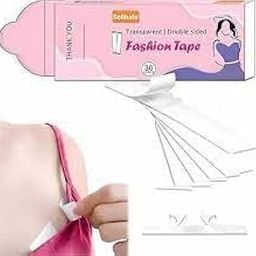 Invisible Double-Sided Lingerie Tape for Body & Clothing, 216 Strips, Hypoallergenic, Waterproof, 1.27 x 7.62 cm Fashion Strips-image-56