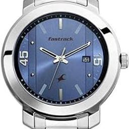 Bare Basics Analog Blue Dial Men's Watch-3246SM03/NP3246SM03 Stainless Steel, Steel Strap-2
