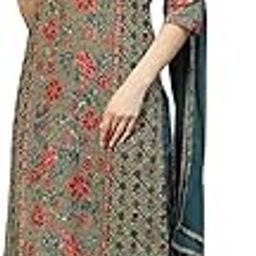 Women Cotton Straight Printed Suit Set-14