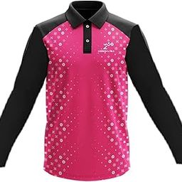 Mens Collar Neck Printed Design Sportswear T-Shirt with Full Sleeves | Regular Dry Fit Gym Cycle Yoga Fitted Run Sports Tshirt-image-57