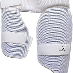 HIRNOTS Cricket Thigh Combo Thigh Guard Ultimate Combo of Cricket Thigh Pad & Inner Thigh Pad (White) for Right Hand, ( Size- Men's )-image-99