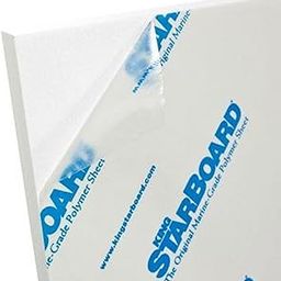 KING STARBOARD White 12" X 12" X 3/4"-14