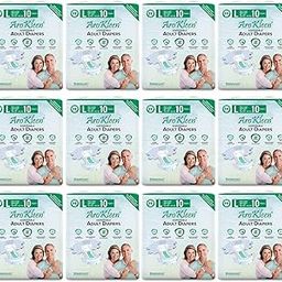 AroKleen (ISI CERTIFIED) Adult Diapers Tape Style | Large (L) Size, 120 Count, Waist Size (102-150cm | 40"-59" inches), Unisex, High Absorbency, Leak Proof, Overnight Protection, Odour lock, Anti-Bacterial Absorbent Core-Pack of 12-image-88