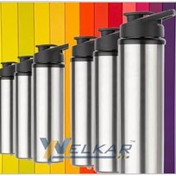 Stainless Steel Water Bottle 950 ml Each Set of 6 Silver | Gym Bottle | Home | Kitchen | Hiking | Treking Bottle | Travel Bottle (P|Design - 908for Home 813 Kitchen-image-70
