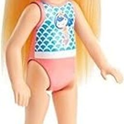 Barbie Chelsea Small Doll Featuring Swimsuit with Mermaid Print, Blonde Hair & Blue Eyes-image-41