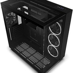 NZXT Glass H9 Elite Premium Dual-Chamber ATX Mid- Tower Computer Case/Gaming Cabinet | Support - ATX, Micro-ATX, Mini ITX | Pre-Installed 4 X 120Mm Fans - Cm-H91Eb-01(Black)-image-15