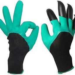 Black Olive Garden Gloves - Washable Garden Farming Gloves with Right Hand Fingertips ABS Claws for Digging and Gardening, Free Size Gloves for Planting Nursery, Pruning & Agriculture Tasks-picture-25