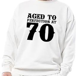 Aged to Perfection at 70 Unisex Sweatshirt, Funny 70th Birthday Gift, 70 Year Old Birthday Present, Vintage Style 70 Years Old Shirt-image-1