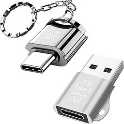 Micro SD Card Reader with USB C to USB Adapter, USB Type C USB-C to Micro SD SDXC TF Card Reader Adapter Compatible with MacBook Pro, iPad Pro, Laptops, Android Phones, Power delivery (Silver)-15