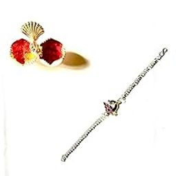 Traditional Silver Chain Rakhi with Colourful Peacock Design, Religious Festival Bracelet-55